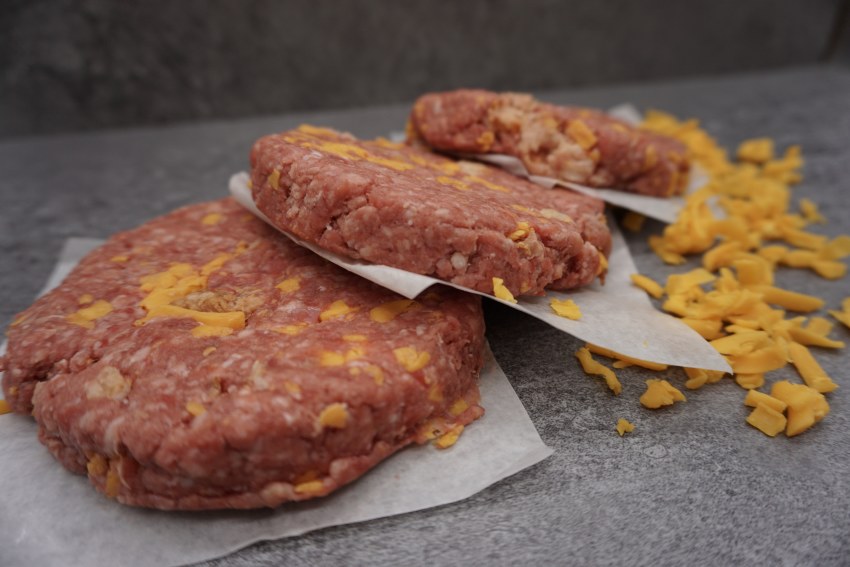 Burgers - Bacon Cheddar 3 pack - The Butchers Market - Cary